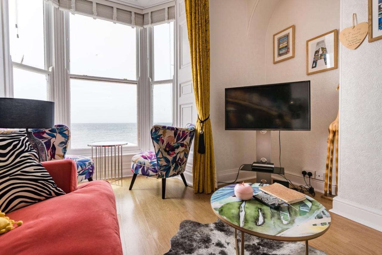 Sea View Ar Lan Y Mor Luxury Apartment 애버리스트위스 외부 사진