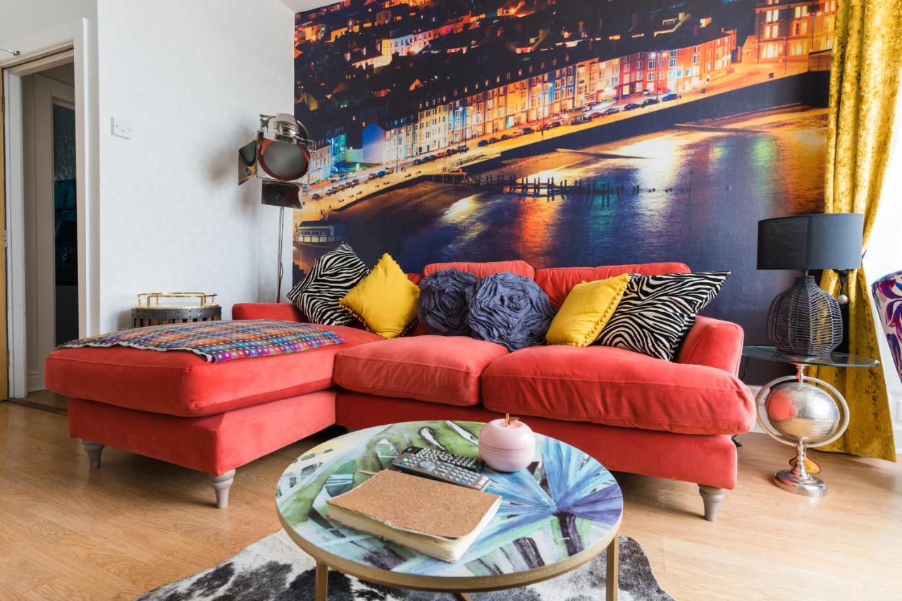 Sea View Ar Lan Y Mor Luxury Apartment 애버리스트위스 외부 사진